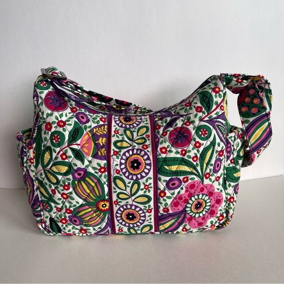 Retired Vera Bradley Viva La Vera Floral Quilted Crossbody Handbag - Picture 4 of 12